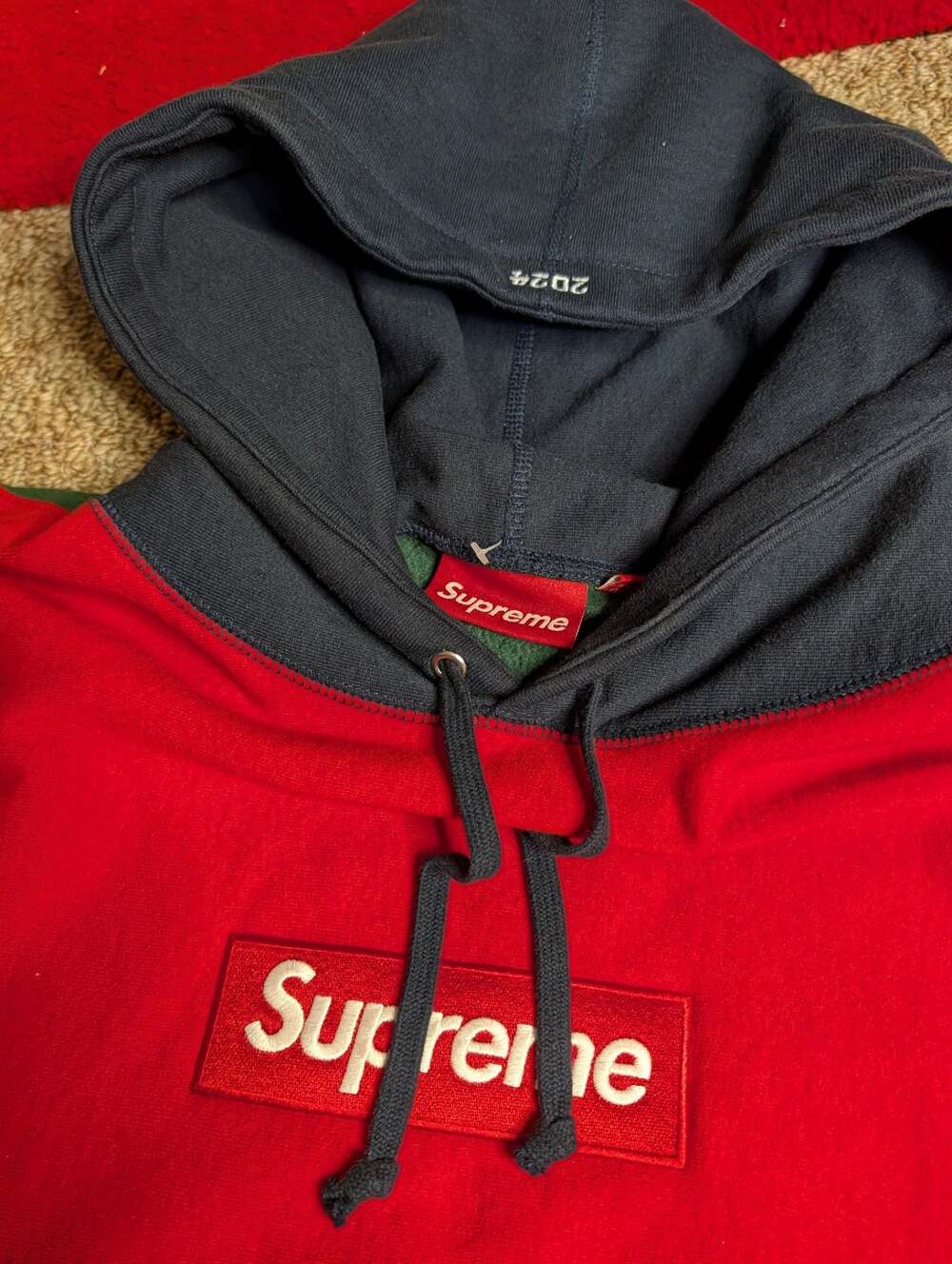 Supreme Box Logo Hooded Sweatshirt FW24 Multicolor